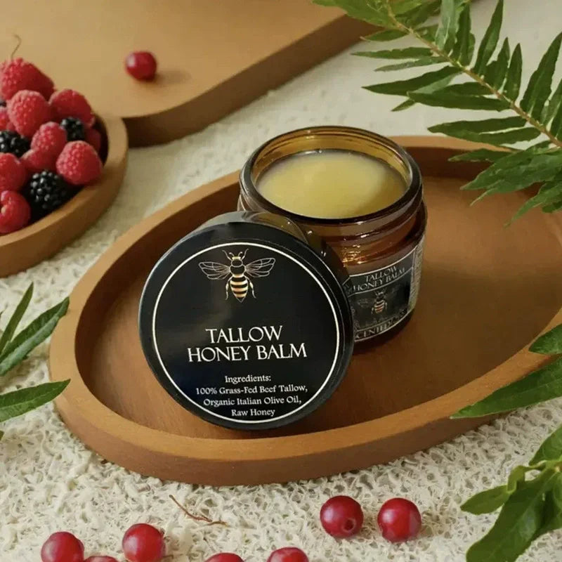 Organic Beef Tallow Balm With Raw Honey
