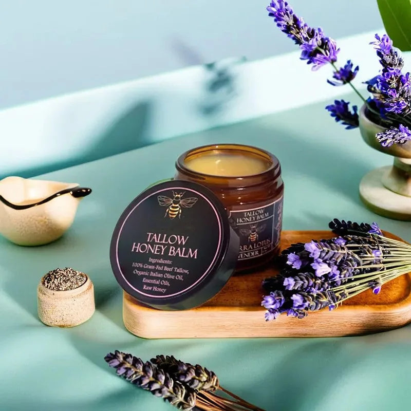 Organic Beef Tallow Balm With Raw Honey