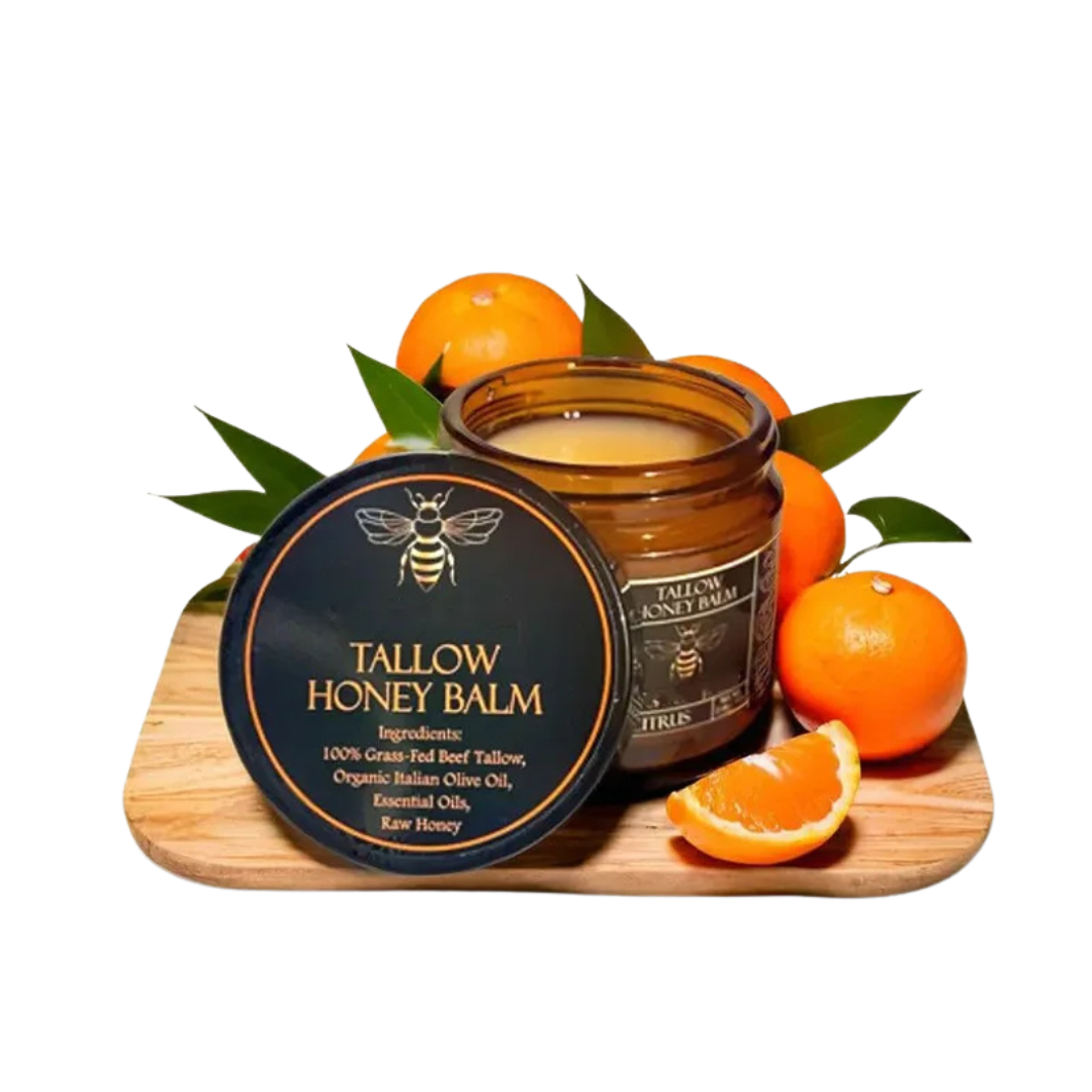 Organic Beef Tallow Balm With Raw Honey