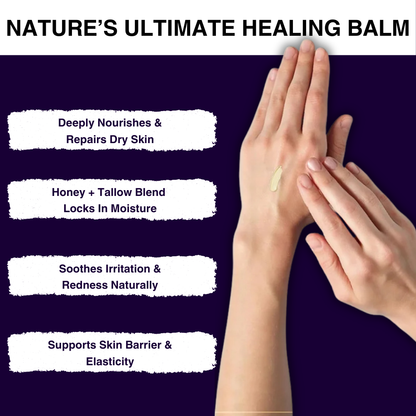 Organic Beef Tallow Balm With Raw Honey