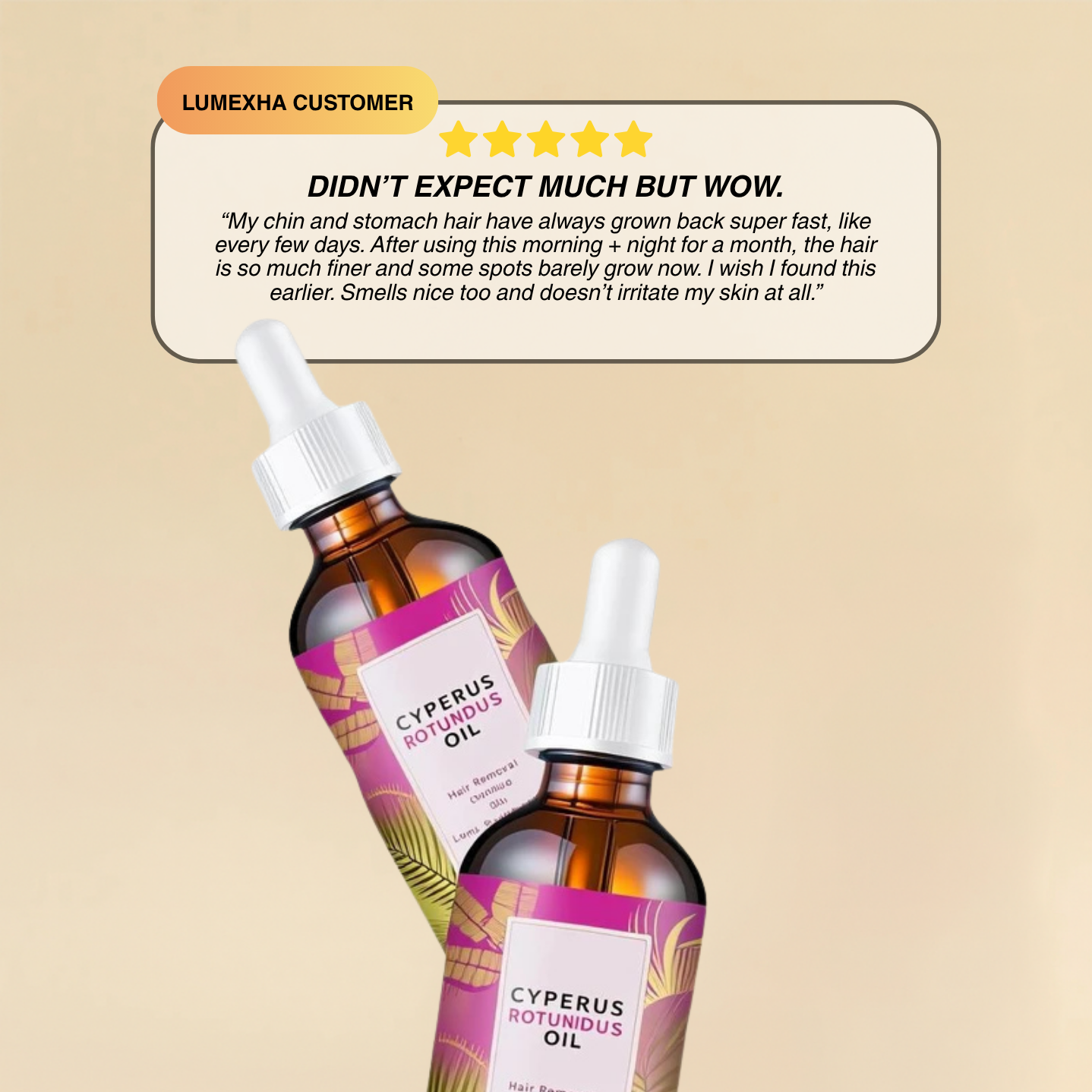 Cyperus Rotundus Oil For Hair Reduction Oil