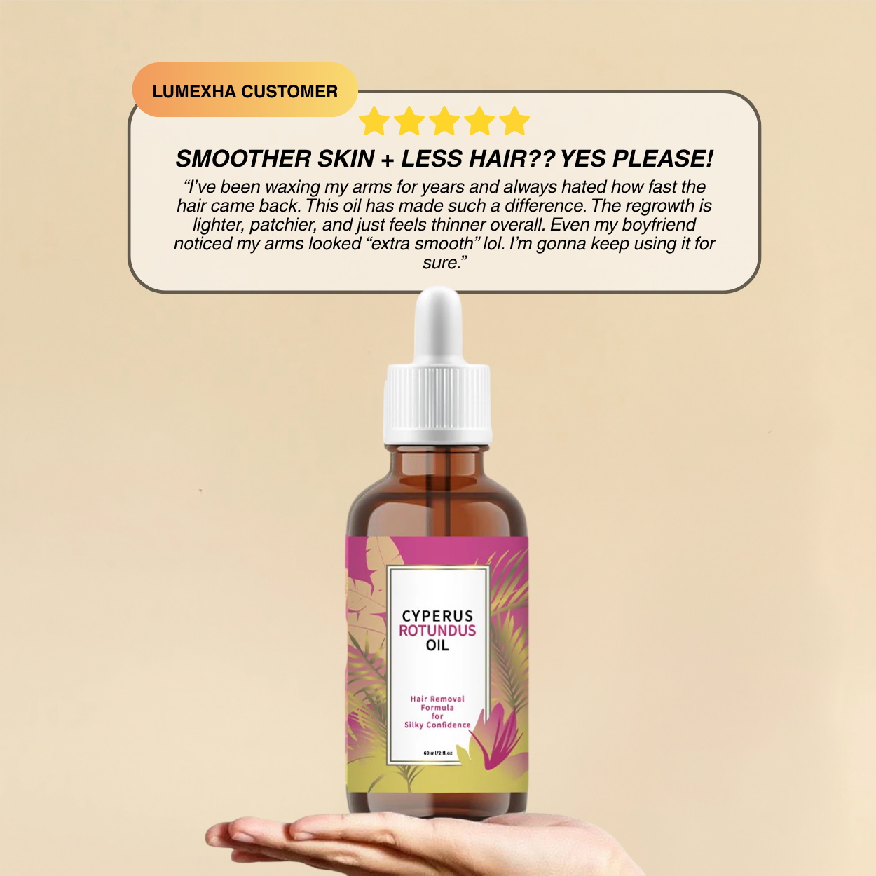 Cyperus Rotundus Oil For Hair Reduction Oil