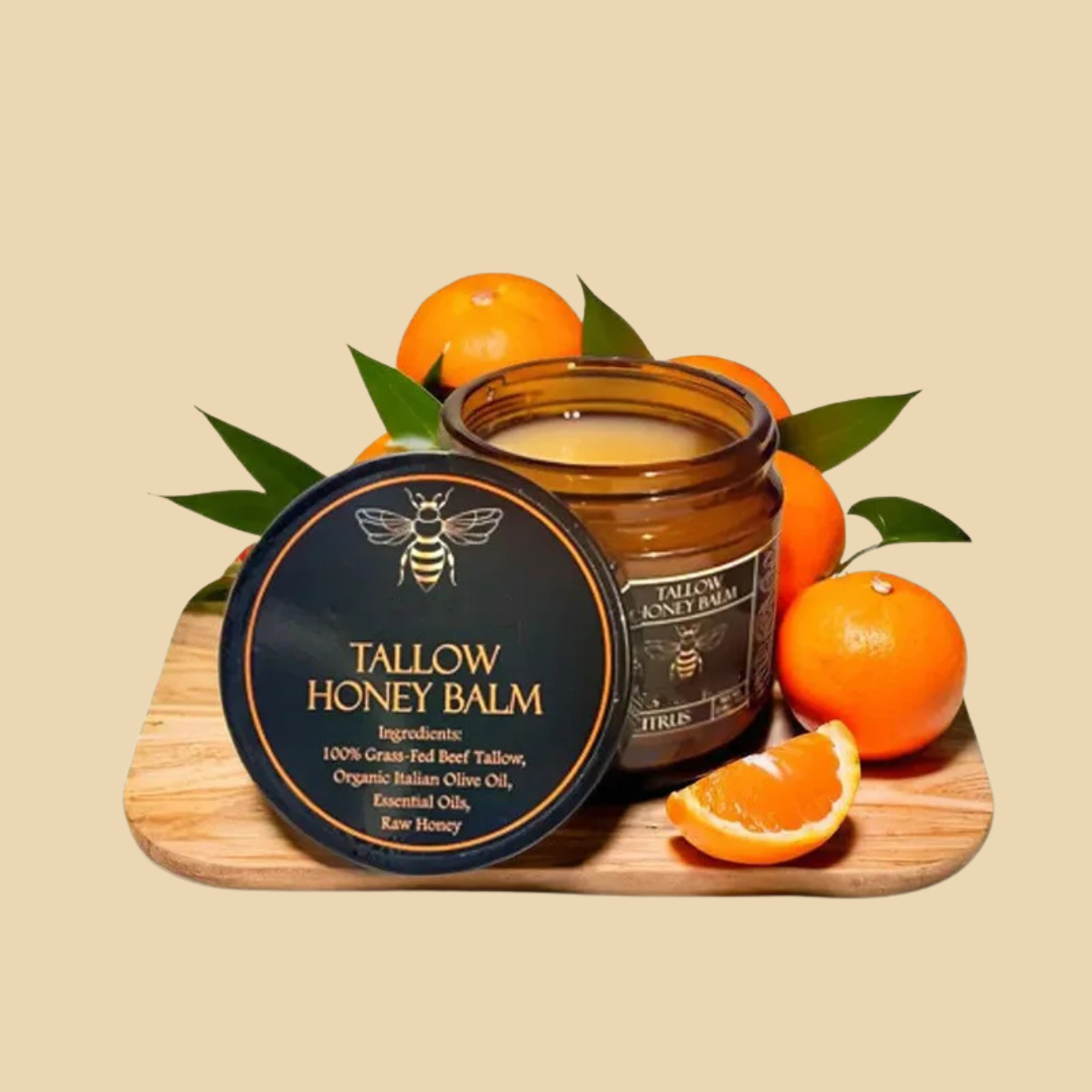 Organic Beef Tallow Balm With Raw Honey